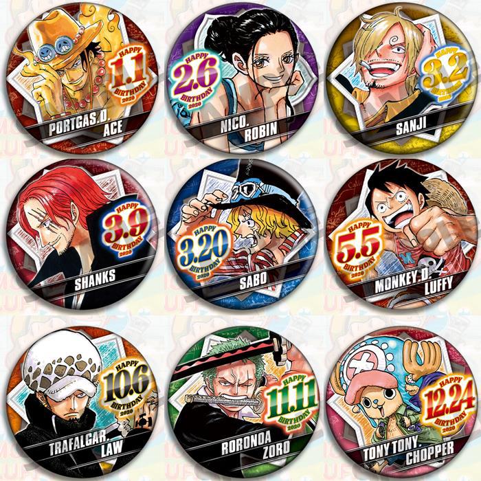 Model Kit One Piece Bandai - One Piece Anime Badge Set Merce