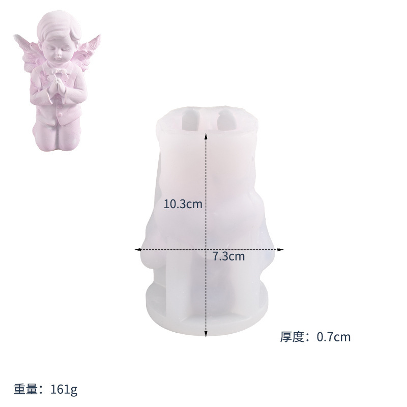 Model Kit Cement - Stampo in Silicone per Candela Angelo