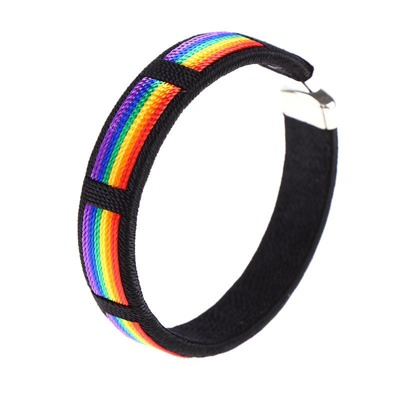 Model Kit Quick - Bracciale Aperto Arcobaleno per Coppie, Braccialetti