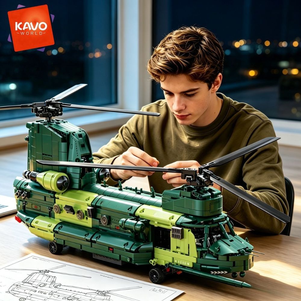 Model Kit Levels - KAVOWORLD Set di Costruzioni Elicottero da
