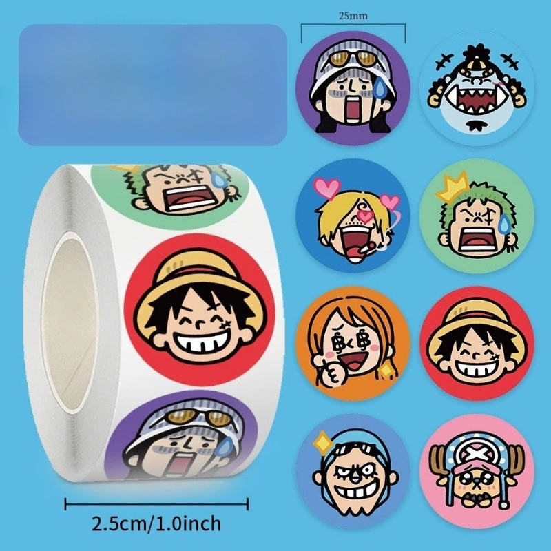 500 adesivi/rotolo One Piece,  - Model Kit One Piece Bandai recensione e prezzo